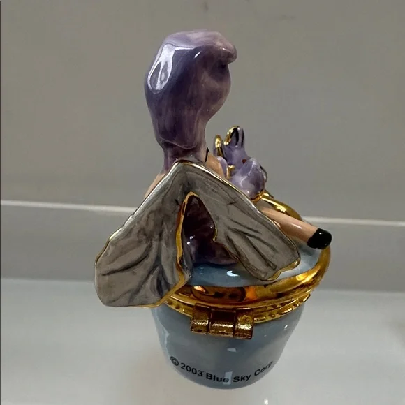 Clayworks 2003 Fairy Tales by Heather Goldminc Periwinkle Fairy trinket box Y2K - Picture 11 of 16